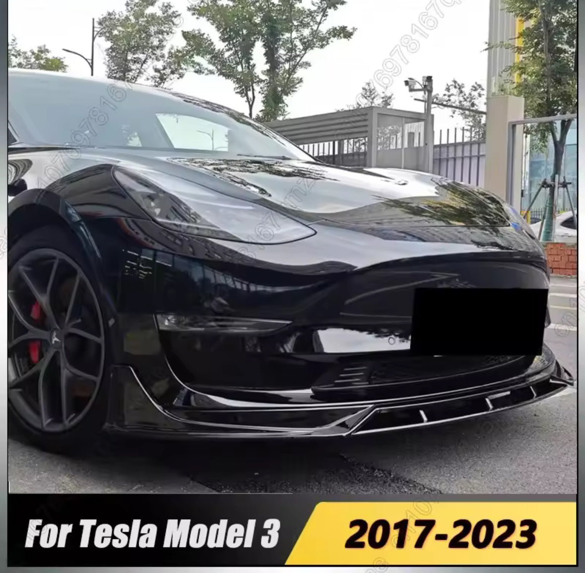 Front Bumper Lip Tesla Model 3