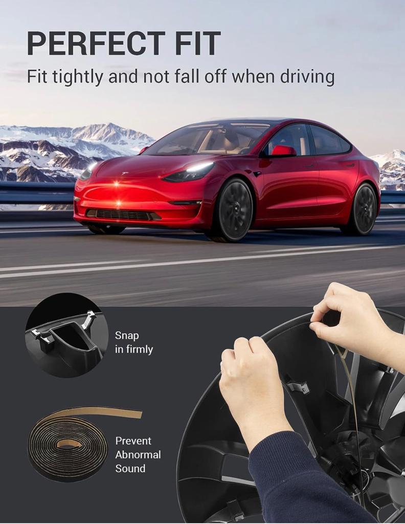 Tesla Model 3 18 Inch Hubcaps Wheel Cover.