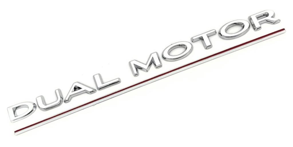 Tesla DUAL MOTOR Emblem