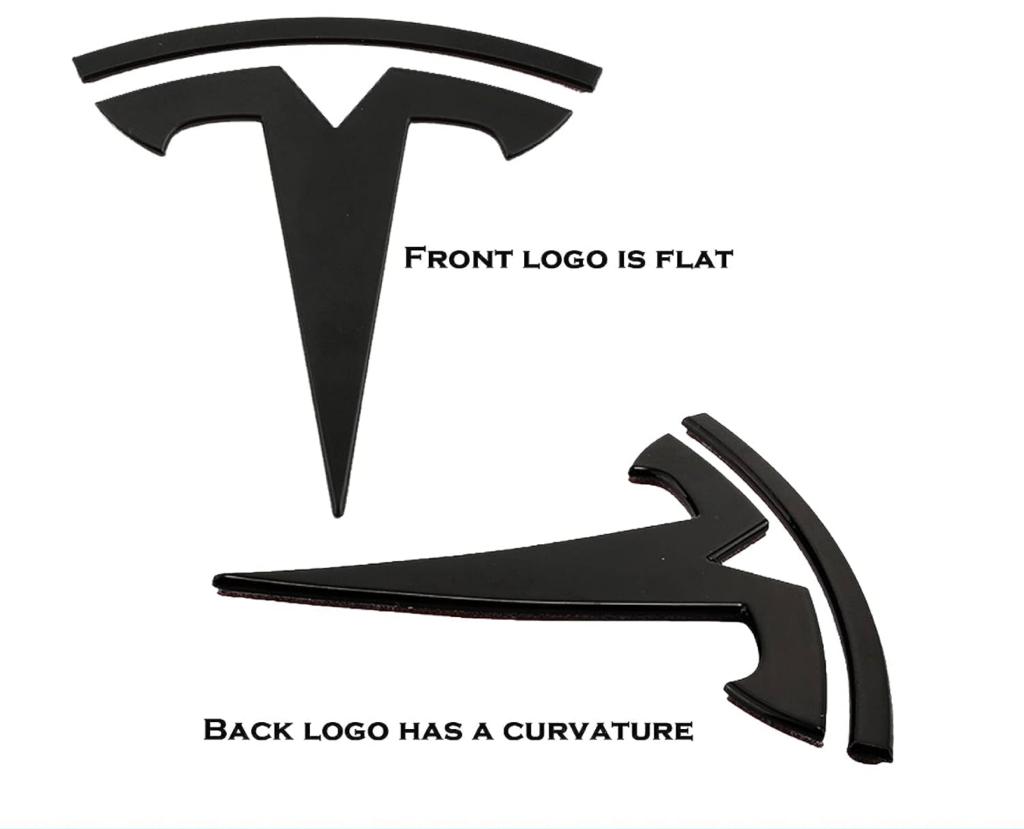 Logo metal Tesla Front & Rear model 3 & Y