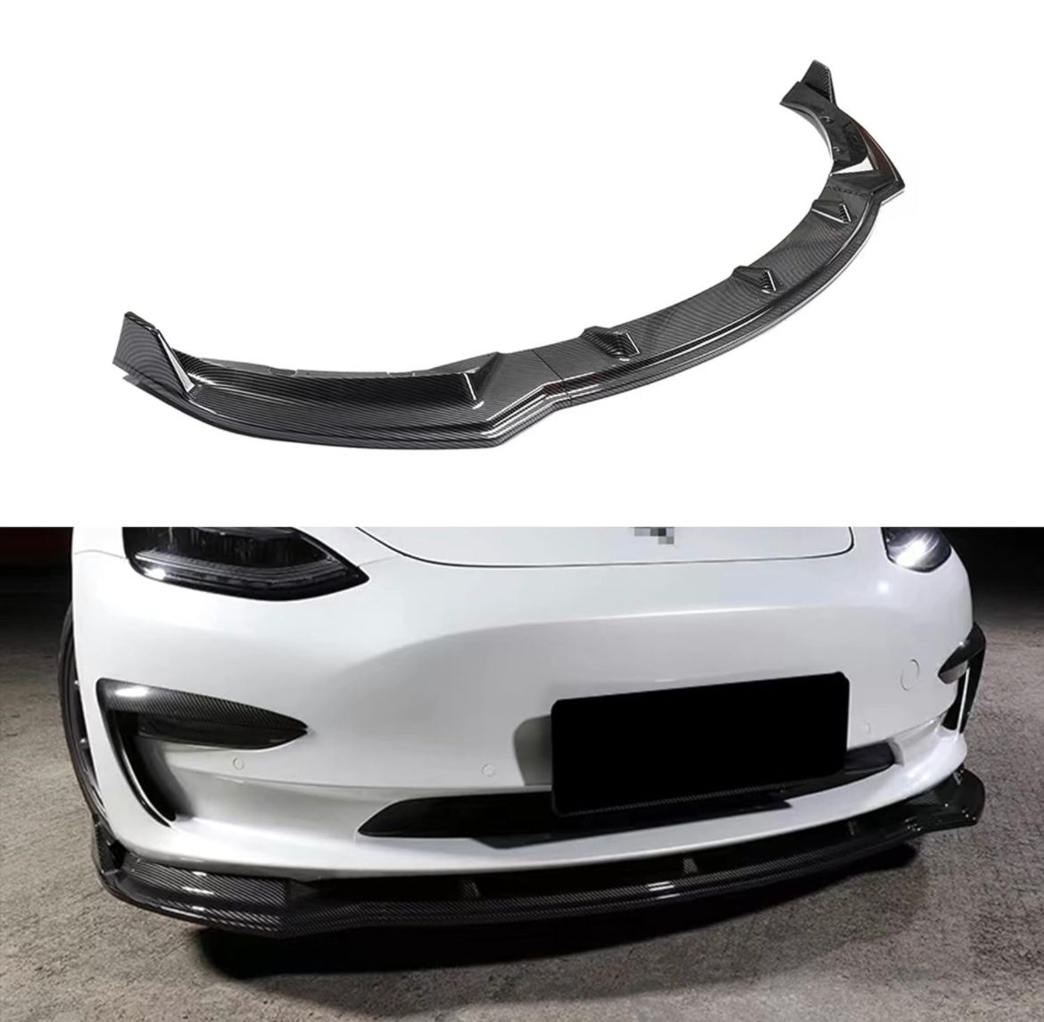 Front Bumper Lip Tesla Model 3