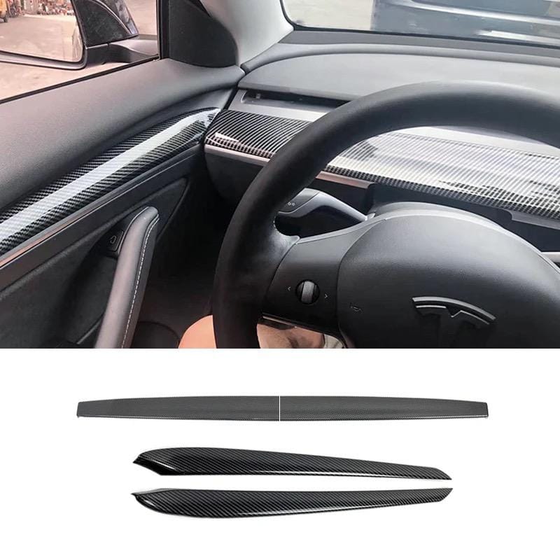 Dashboard and Front Door Trim Panel cover Tesla model 3 & Y