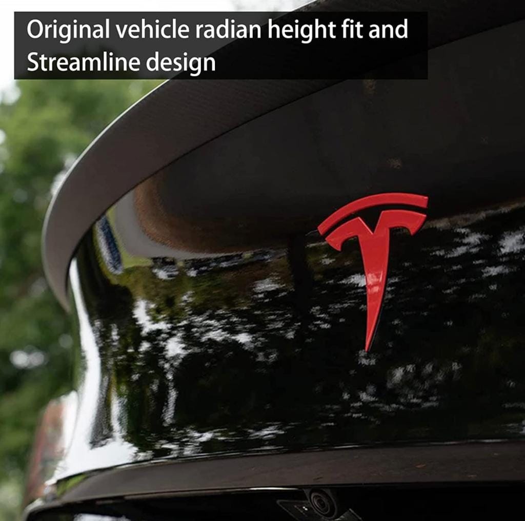 Couverture de logo de volant/coffre avant/coffre arrière Tesla Model 3/Y