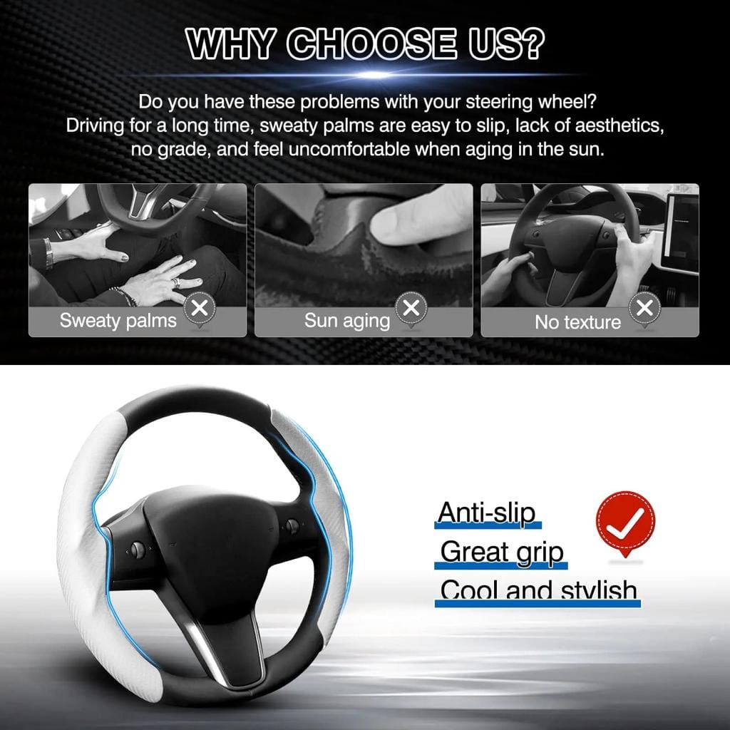 Steering Wheel Covers Tesla Model 3 & Y