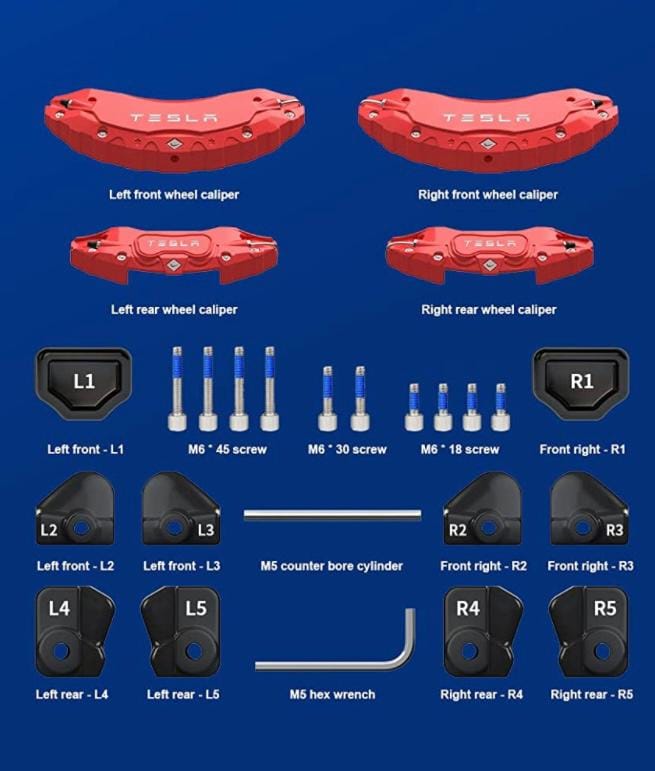 Caliper Covers for Tesla model 3