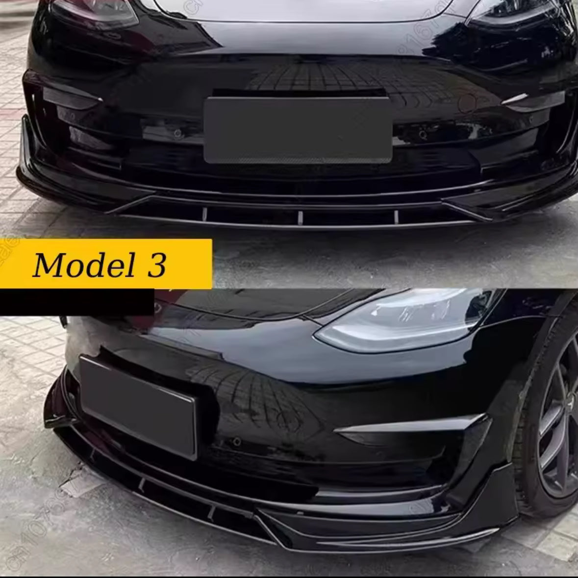 Front Bumper Lip Tesla Model 3