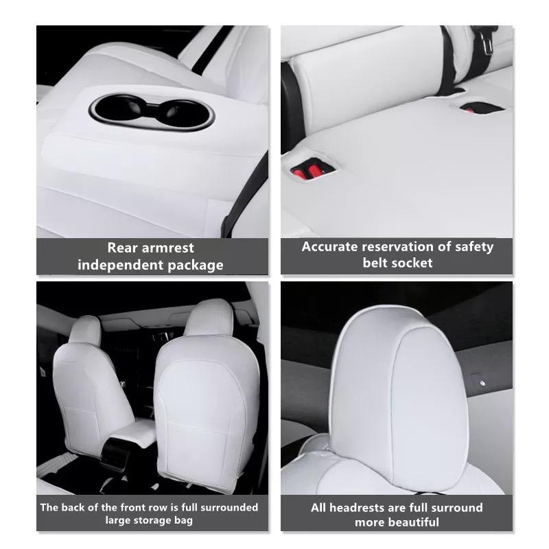 Seat Covers, PU Leather Tesla Model 3 & Y