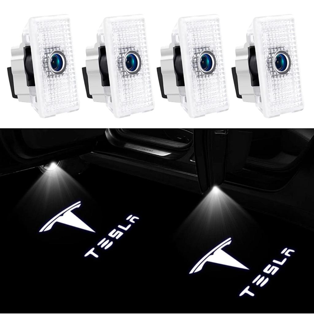 Tesla Car Door Light Logo