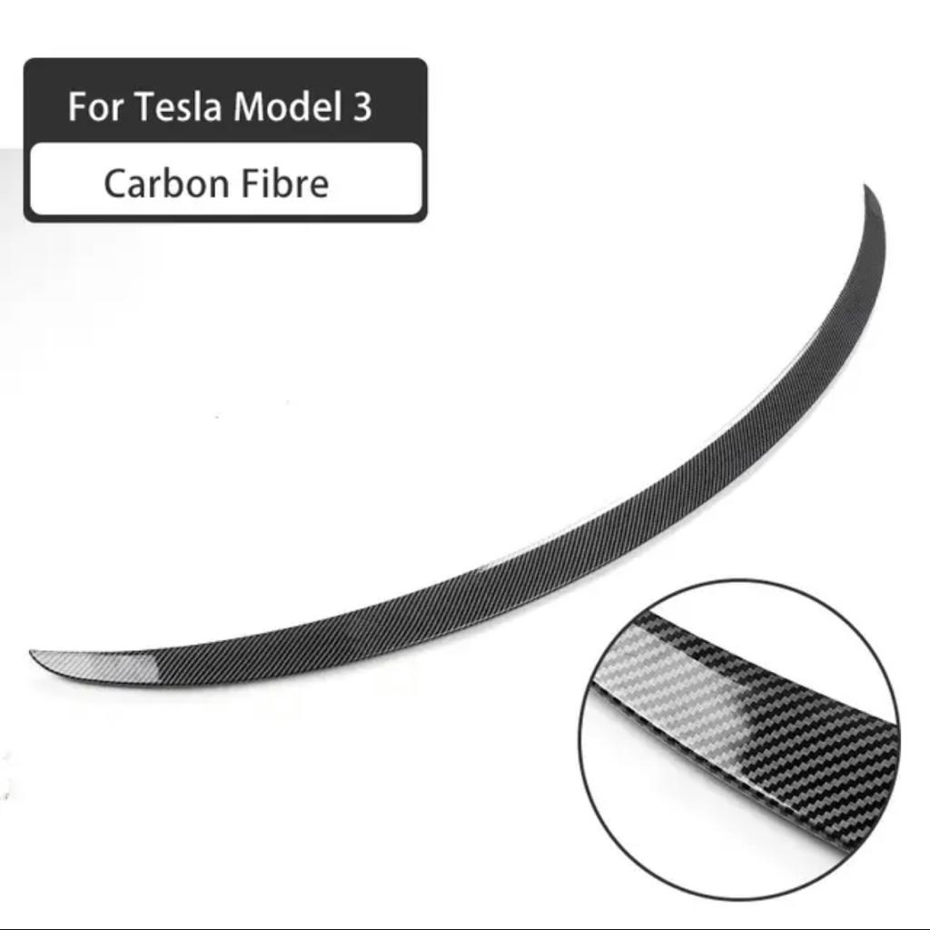  TOPABYTE Becquet Tesla Model 3 Lèvre D'aile de Becquet Arrière  d'origine pour Tesla Model 3 2016-2023 Spoiler Accessoires(Noir Brillant)