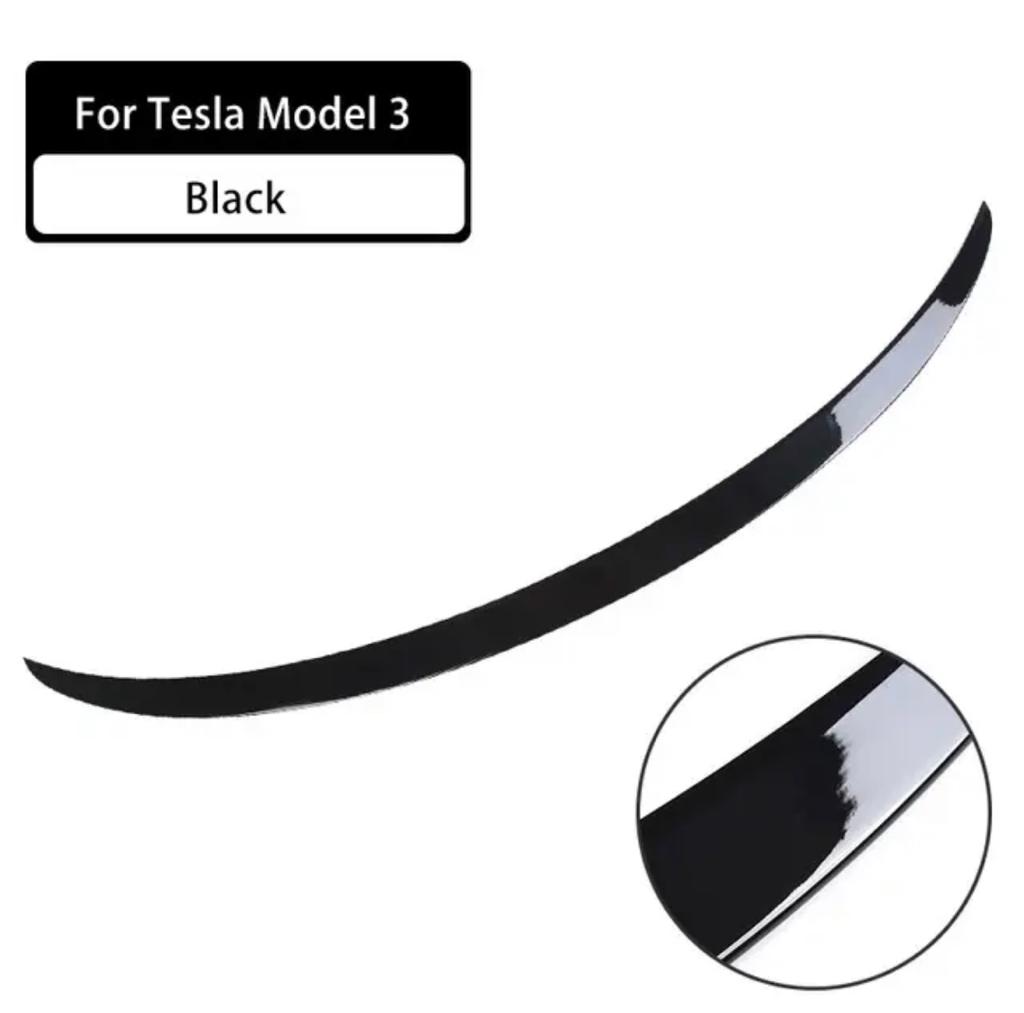 Becquet de coffre noir brillant pour Tesla Model 3